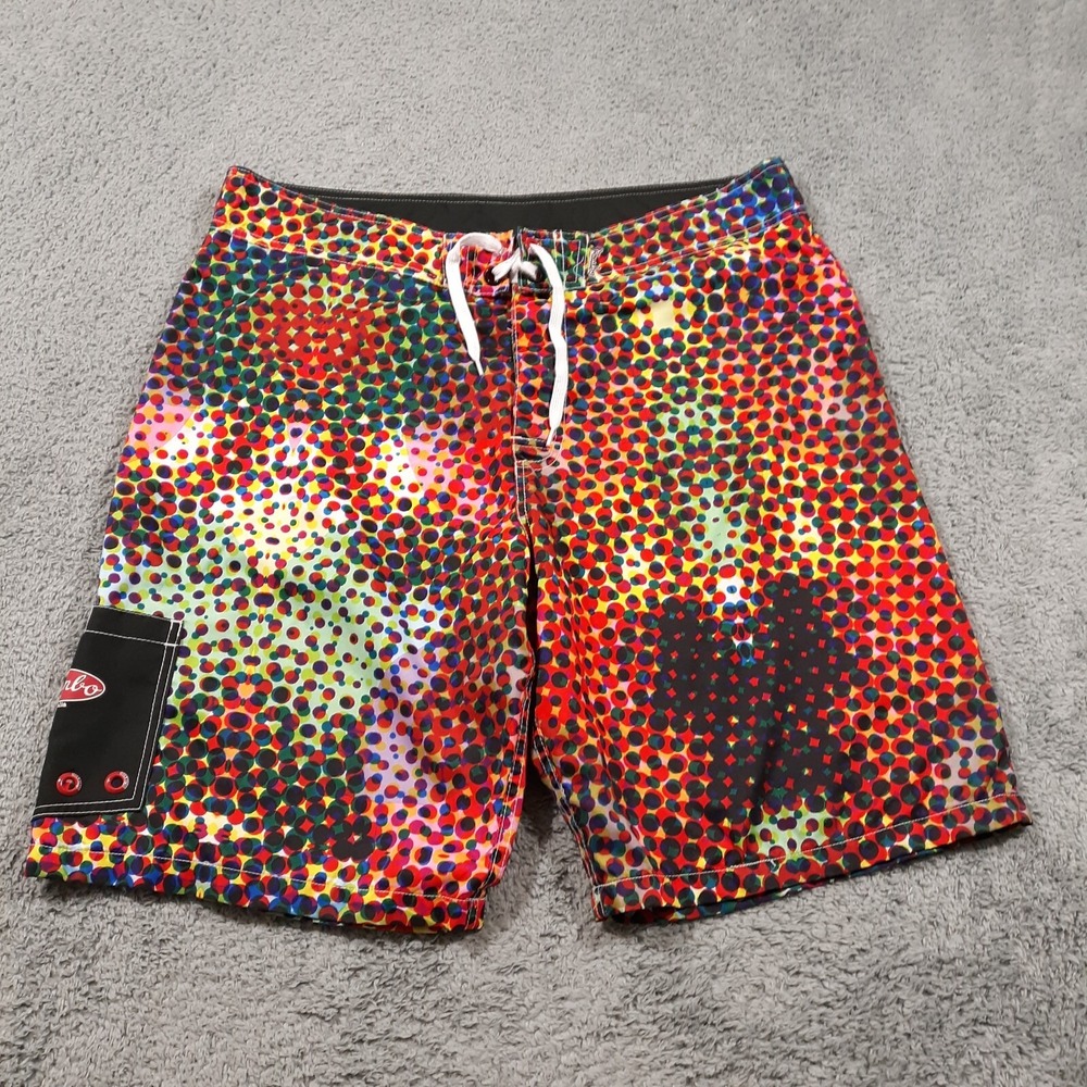 Mambo Australia Board Shorts Loud Colorful Mens L Swim Surf Trunks Psychedelic